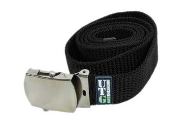 Image of Leapers Military Dress Belt Black Pvc B542a