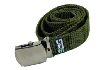 Image of Leapers Military Dress Belt Od Green Pvc B542b