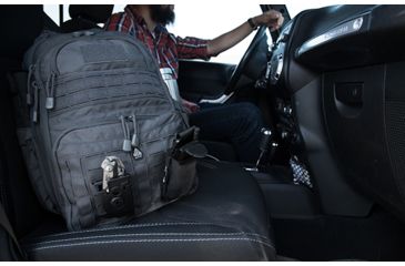 Image of Leapers Overbound Daypack, 12inx6inx18in, 600D Nylon, Gun Metal PVC-P836GM