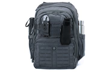 Image of Leapers Overbound Daypack, 12inx6inx18in, 600D Nylon, Gun Metal PVC-P836GM