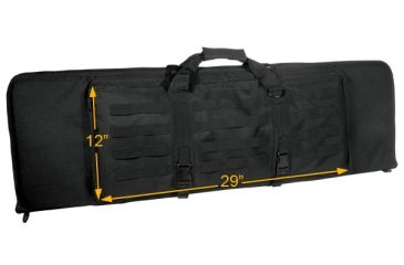 Image of Leapers Combat Web 34in Rifle Case, Black PVC-RC34B