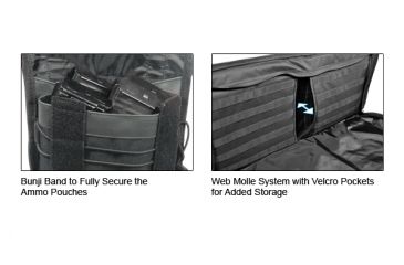 Image of Leapers Combat Web 34in Gun Case, Black PVC-RC34B