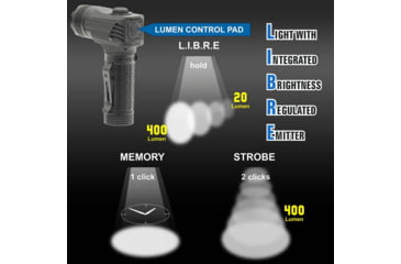 Image of Leapers UTG 400 Lumen Everyday Defense LED L-light, Black, LT-EL223HL-A