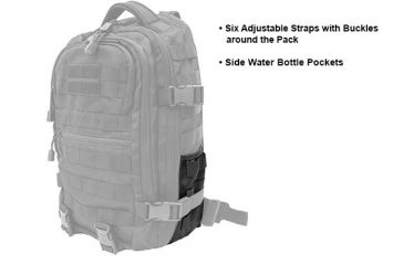 Image of Leapers UTG Ambi 24/7 Cross Body Shoulder Vital Sling Pack,Black PVC-SP247B