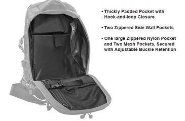 Image of Leapers UTG Ambi 24/7 Cross Body Shoulder Vital Sling Pack,Black PVC-SP247B