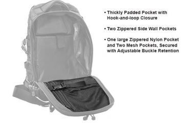 Image of Leapers UTG Ambi 24/7 Cross Body Shoulder Vital Sling Pack,Black PVC-SP247B