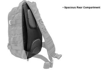 Image of Leapers UTG Ambi 24/7 Cross Body Shoulder Vital Sling Pack,Black PVC-SP247B