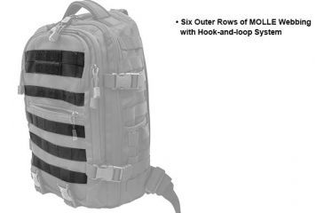 Image of Leapers UTG Ambi 24/7 Cross Body Shoulder Vital Sling Pack,Black PVC-SP247B