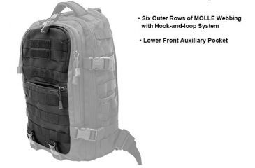 Image of Leapers UTG Ambi 24/7 Cross Body Shoulder Vital Sling Pack,Black PVC-SP247B