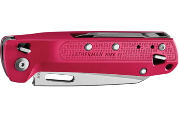 Image of Leatherman FREE K2 Folding Knives/Multi-tool, 3.3in, 420HC SS, Crimson, 832889