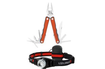 Image of Leatherman Fuse Multi-Tool w/ LED Lenser H5 Headlamp, Safety Orange 831542