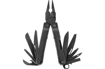 Image of Leatherman Rebar Rebar Multi-Tool, 2.9in, 420HC Stainless Steel Blade, Black Stainless Steel Handle, 831554
