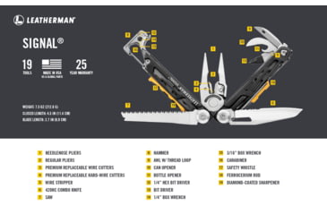 Image of Leatherman Signal With Sheath Standard 832262