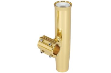 Image of Lee's Tackle Clamp-On Rod Holder - Gold Aluminum - Horizontal Mount - Fits 1.900" O.D. Pipe 31290