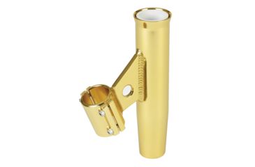 Image of Lee's Tackle Clamp-On Rod Holder - Gold Aluminum - Vertical Mount - Fits 1.660" O.D. Pipe 31278