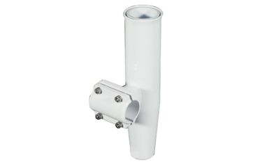 Image of Lee's Tackle Clamp-On Rod Holder - White Aluminum - Horizontal Mount - Fits 1.660" O.D. Pipe 60021