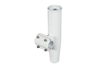Image of Lee's Tackle Clamp-On Rod Holder - White Aluminum - Horizontal Mount - Fits 1.900" O.D. Pipe 62232