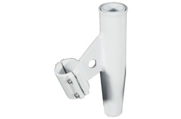 Image of Lee's Tackle Clamp-On Rod Holder - White Aluminum - Vertical Mount - Fits 2.375" O.D Pipe 60011