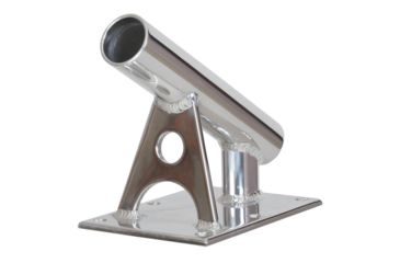 Image of Lee's Tackle MX Pro Series Fixed Angle Center Rigger Holder - 30 - 1.5" ID - Bright Silver 54866