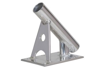 Image of Lee's Tackle MX Pro Series Fixed Angle Center Rigger Holder - 45 - 1.5" ID - Bright Silver 54867