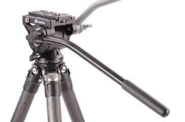 Image of Leofoto BV-10 Fluid Head for Optics up to 11 lb w/Handle, Arca Compatible, Black, BV-10