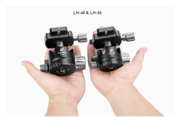 Image of Leofoto LH-36 Low Profile Ball Head &amp; QR Plate, Arca, Black, LH-36