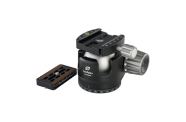 Image of Leofoto LH-55NN No Neck Low Profile Ball Head &amp; QR Plate, Arca, Black, LH-55NN