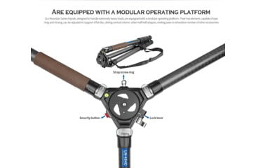 Image of Leofoto LN-404C Heavy Duty Tripod w/ 100mm Bowl/Platform &amp; Bag, Black, LN-404C