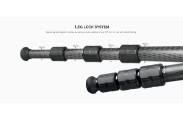 Image of Leofoto LN-404C Heavy Duty Tripod w/ 100mm Bowl/Platform &amp; Bag, Black, LN-404C