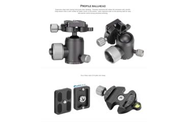 Image of Leofoto LX-254CT/XB-32 Reversible Travel Tripod w/ Ball Head Set, Black, LX-254CT+XB-32