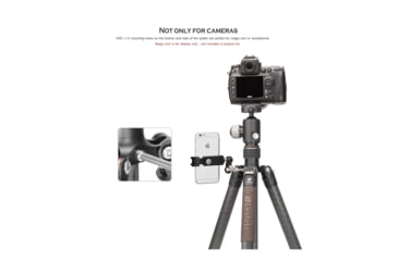 Image of Leofoto LX-284CT/XB-38 Reversible Travel Tripod w/ Ball Head Set, Black, LX-284CT+XB-38