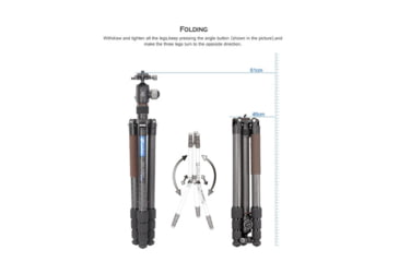 Image of Leofoto LX-284CT/XB-38 Reversible Travel Tripod w/ Ball Head Set, Black, LX-284CT+XB-38