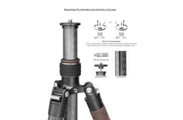 Image of Leofoto LX-284CT/XB-38 Reversible Travel Tripod w/ Ball Head Set, Black, LX-284CT+XB-38