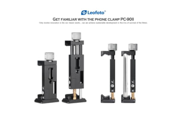 Image of Leofoto PC-90II Adjustable Smartphone Clamp - Arca Base, Black, PC-90II