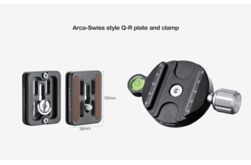 Image of Leofoto SW-01 Mini Fluid Head for Binoculars, Arca Swiss, Black, SW-01
