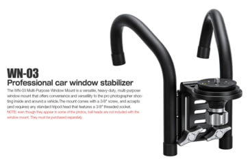 Image of Leofoto WN-03 Car Window Stabilizer, Black, WN-03