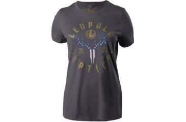 Image of Leupold American Whitetail Premium Tee - Womens, Grey, S, 179149