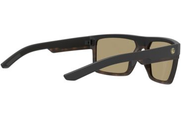 Image of Leupold Becnara Sunglasses, Matte Black/Tortoise Frame, Square Bronze Mirror Lens, Polarized, Regular-Wide, 179101