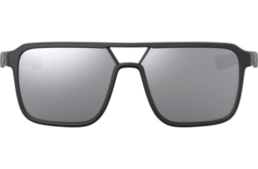 Image of Leupold Bridger Sunglasses, Matte Black Frame, Shadow Gray Flash Lens, 182672
