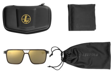 Image of Leupold Bridger Sunglasses, Matte Tortoise Frame, Bronze Mirror Lens, 182673