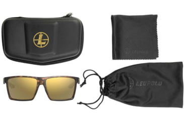 Image of LEU 186740 DESOTO MATTE TORTOISE BRZ MIRROR