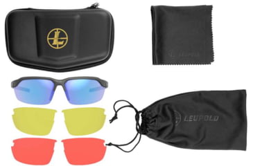 Image of LEU 186754 TRACER MATTE BLACK BLUE MIRROR