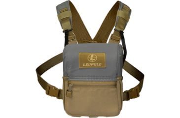 Image of Leupold Non-Magnetic Enclosed Binocular Harness, Tan/Grey, 185627