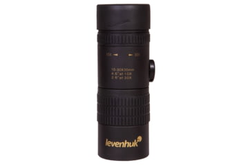 Image of Levenhuk Atom 10-30x30 Monocular, Black, Small, 74096