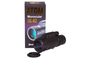 Image of Levenhuk Atom 10x42 Monocular, Black, Small, 74095
