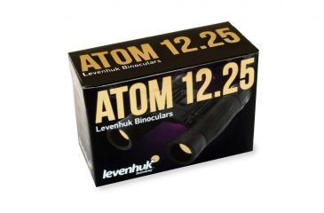 Image of Levenhuk Atom 12x25 Binoculars, Black, Medium 67677