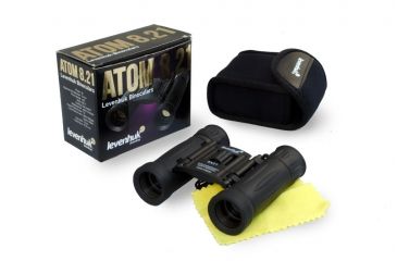 Image of Levenhuk Atom 8x21 Binoculars, Black, Medium 67675