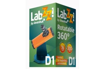 Image of Levenhuk LabZZ D1 Telescope, Orange/Blue, Large 70787