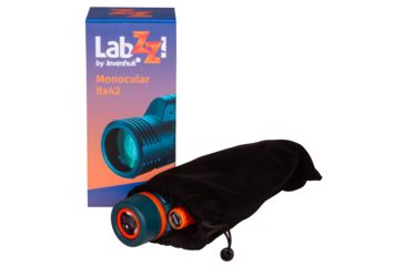 Image of Levenhuk LabZZ MC4 Monocular, Green/Orange, Small, 74097