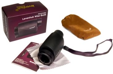 Image of Levenhuk Wise 8x25 Monocular, Black, Medium 49147